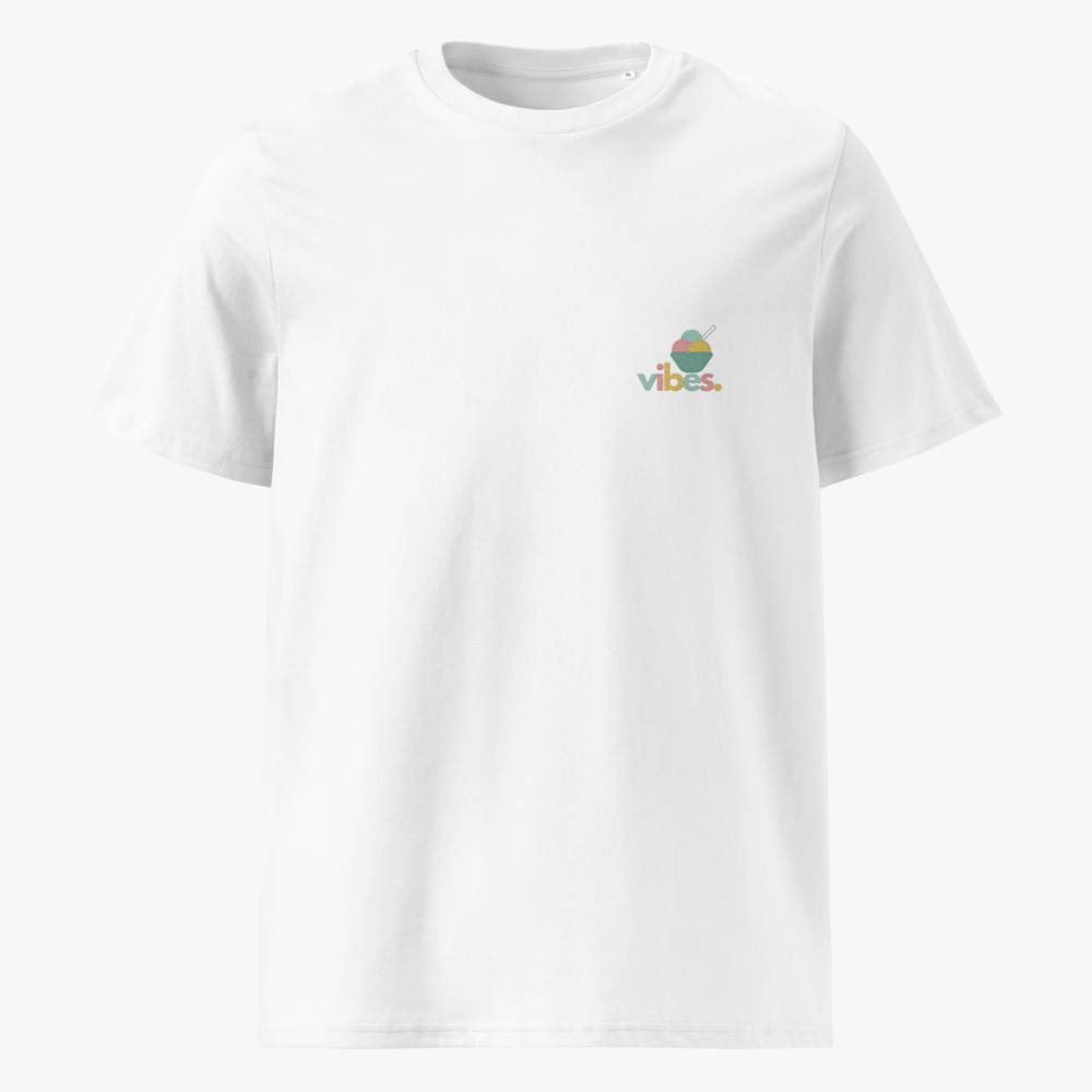 Bio-Baumwoll T-Shirt "EIS VIBES" | bestickt | unisex
