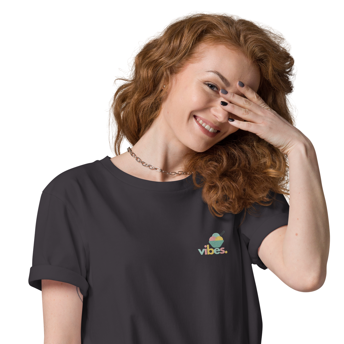 Bio-Baumwoll T-Shirt "EIS VIBES" | bestickt