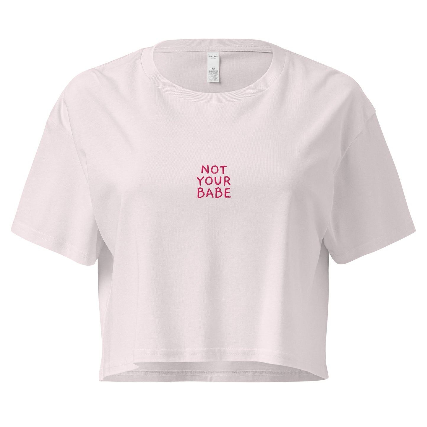 Damen-Crop-Top "NOT YOUR BABE" | bestickt