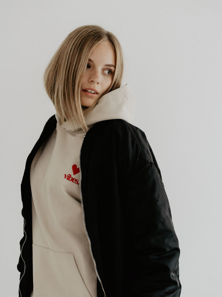 "LOVE VIBES" Hoodie Oversized | urban edition