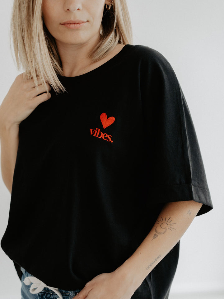 "LOVE VIBES" T-Shirt Oversized