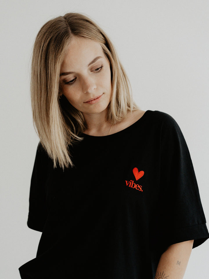 "LOVE VIBES" T-Shirt Oversized