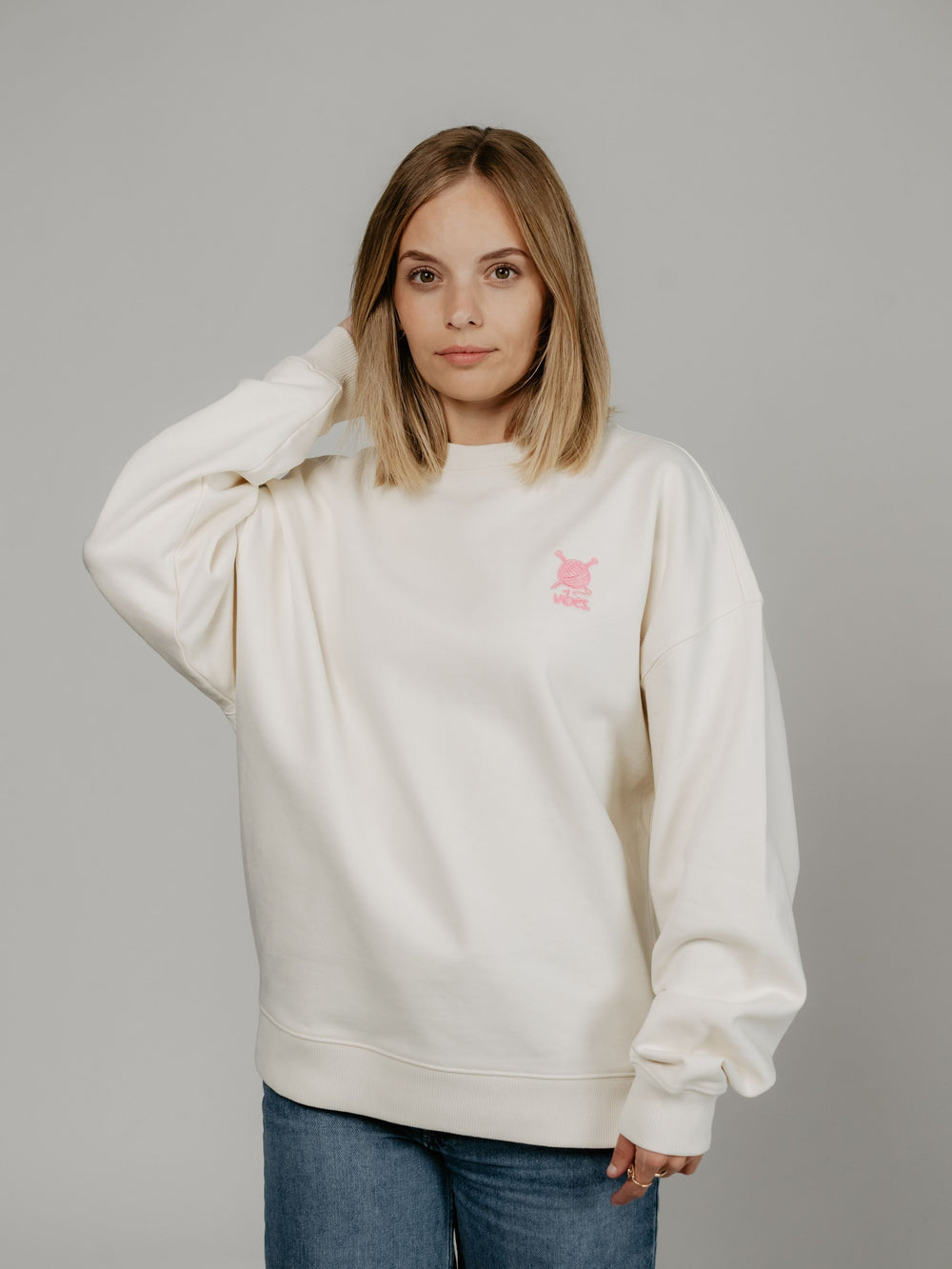 "KNITTING VIBES" Sweater Oversized | comfy edition