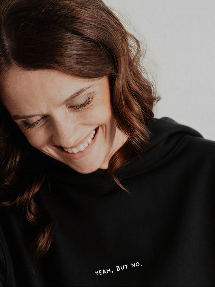 "YEAH BUT NO" Hoodie Oversized | cozy edition