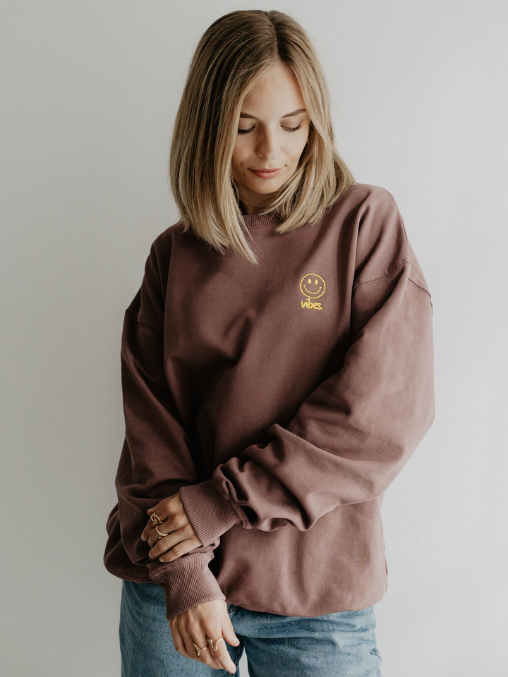 "HAPPY VIBES" Sweater Oversized | urban edition