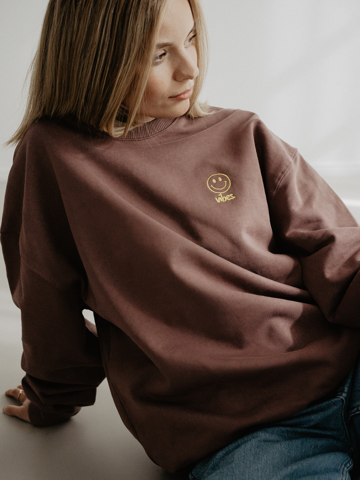 "HAPPY VIBES" Sweater Oversized | urban edition