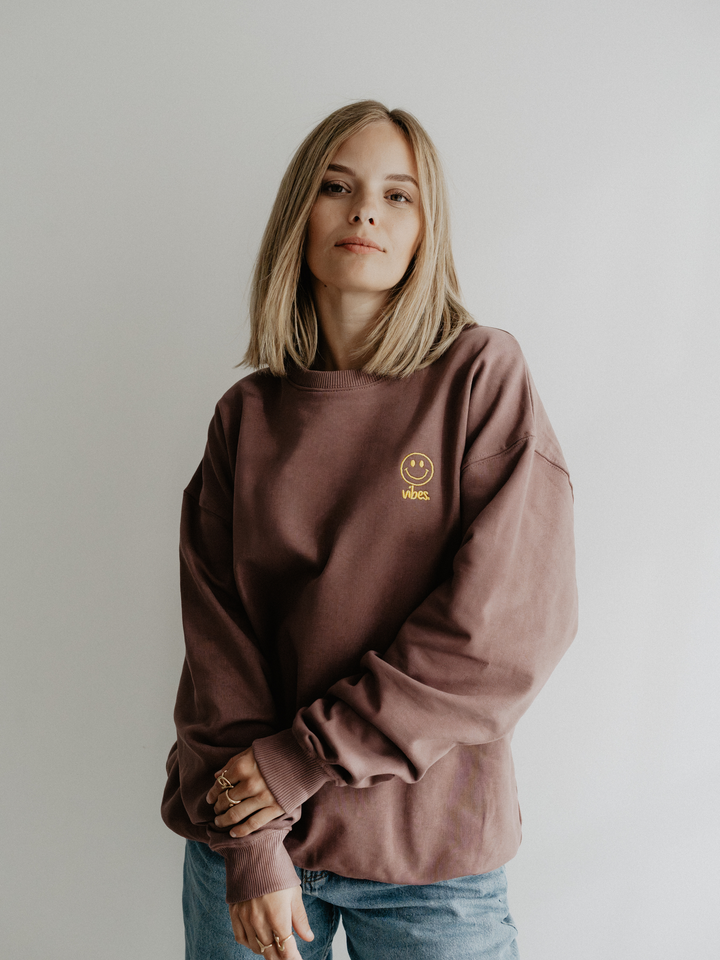 "HAPPY VIBES" Sweater Oversized | urban edition