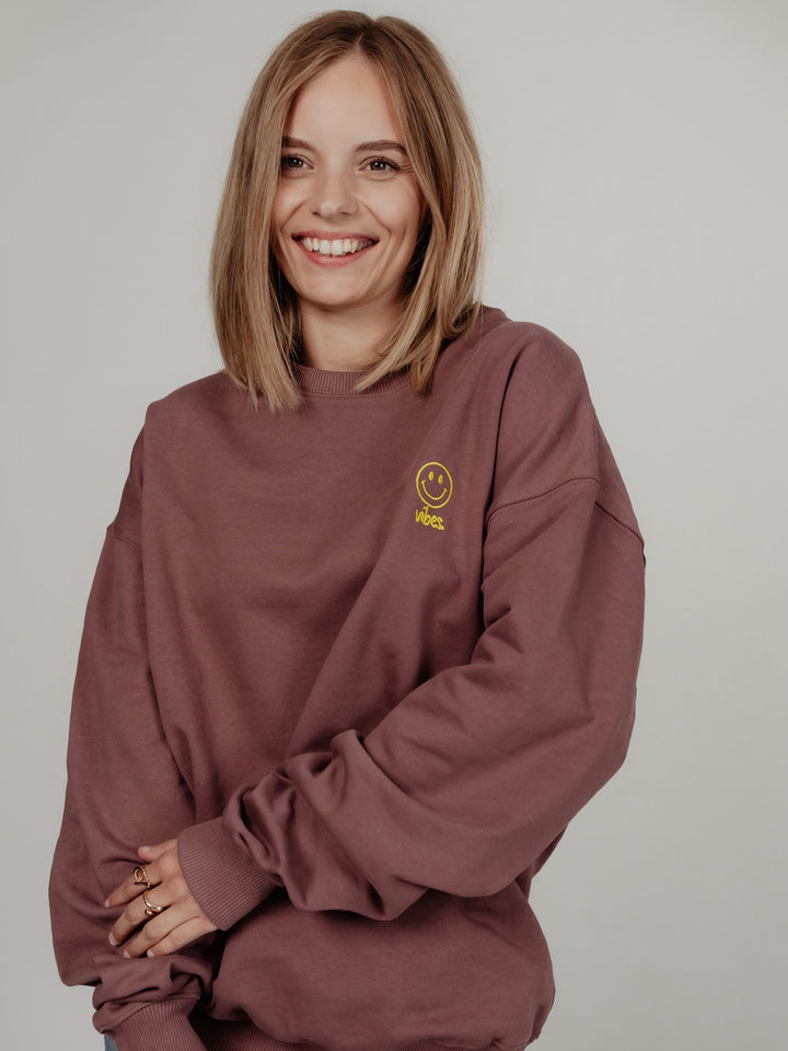 "HAPPY VIBES" Sweater Oversized | urban edition