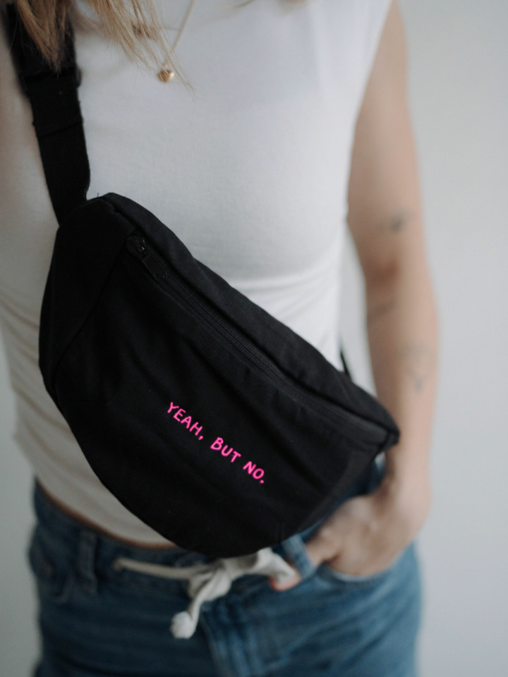 "YEAH BUT NO" CANVAS GÜRTELTASCHE