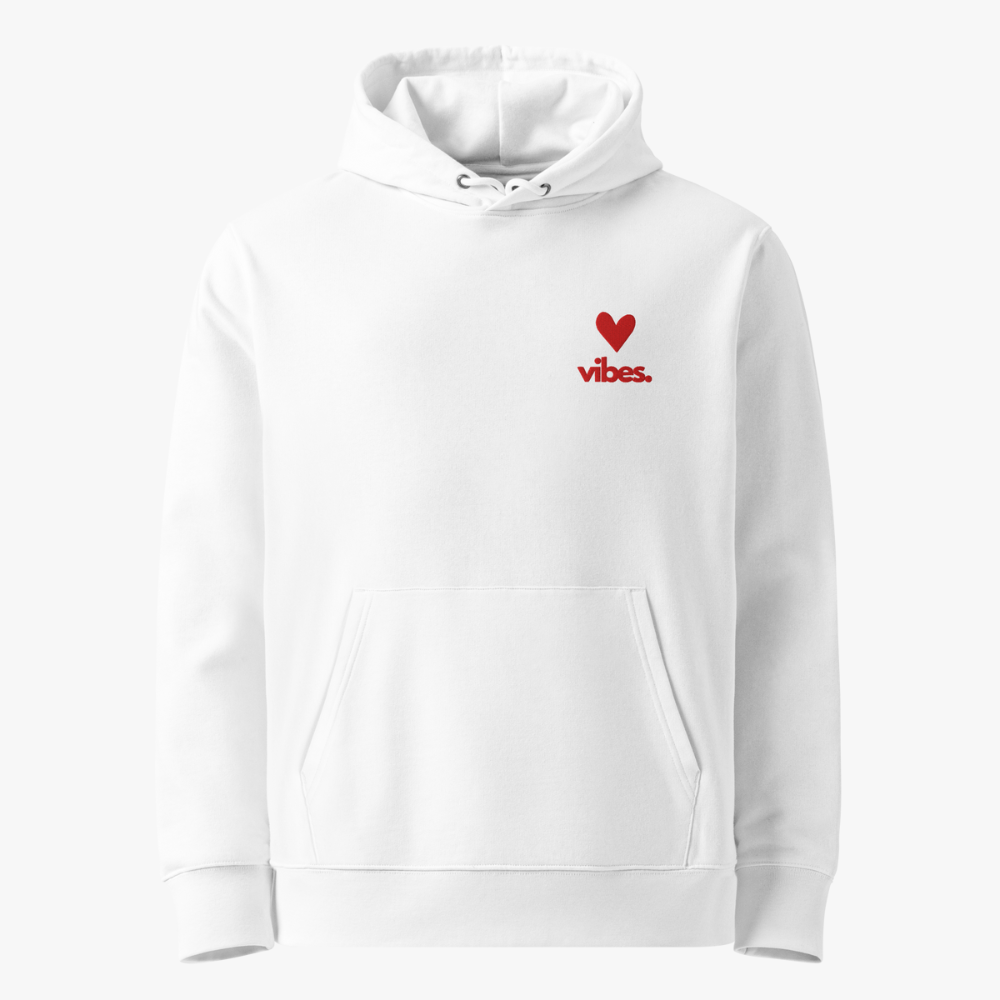 Bio-Hoodie "LOVE VIBES" | bestickt