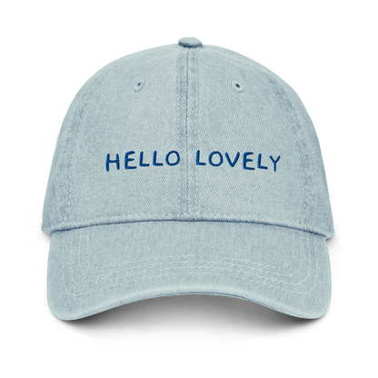 Jeans-Cap "HELLO LOVELY | bestickt