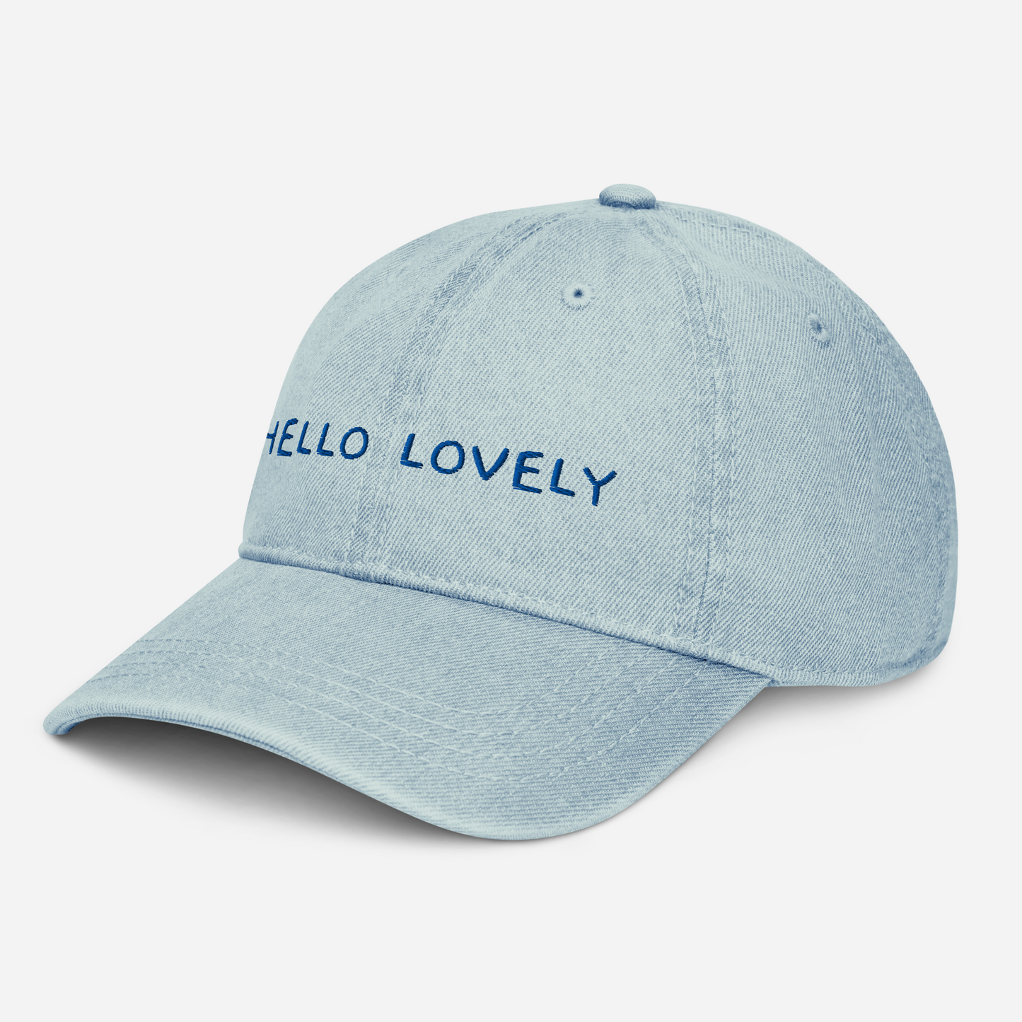 Jeans-Cap "HELLO LOVELY | bestickt