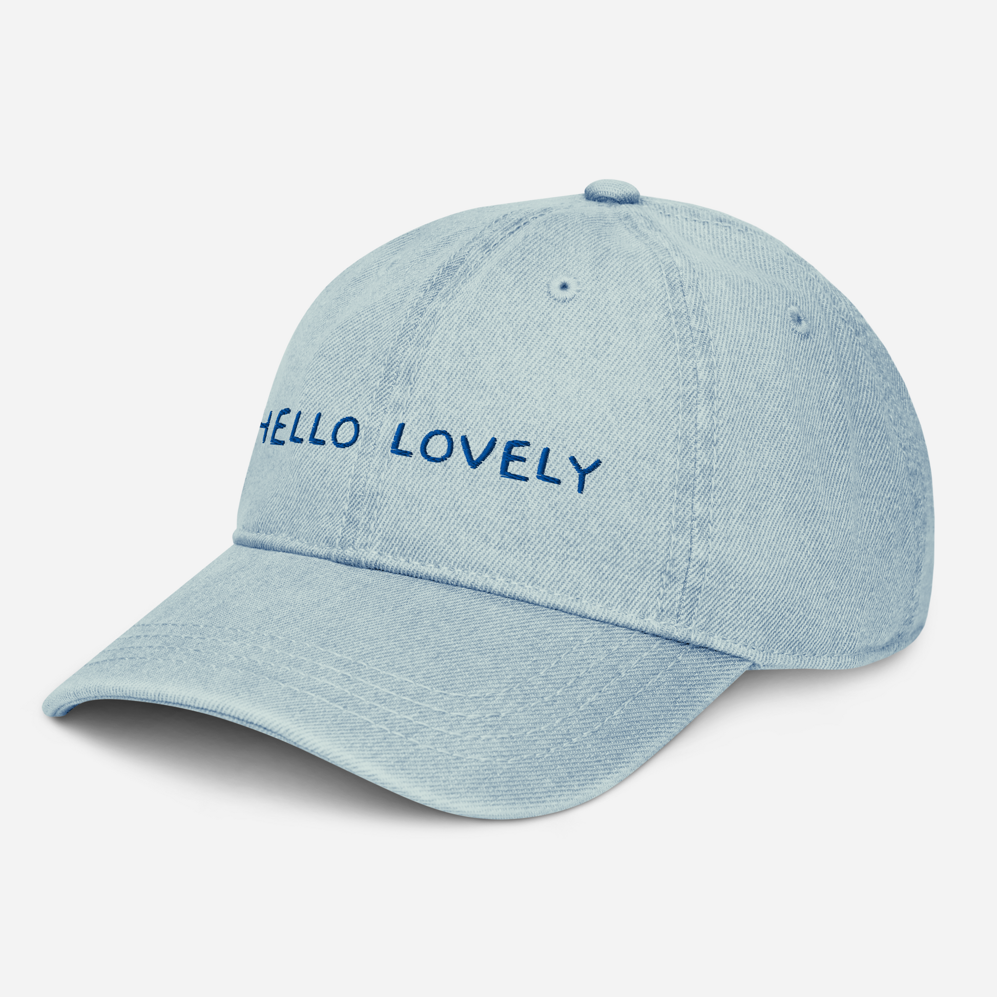 Jeans-Cap "HELLO LOVELY | bestickt