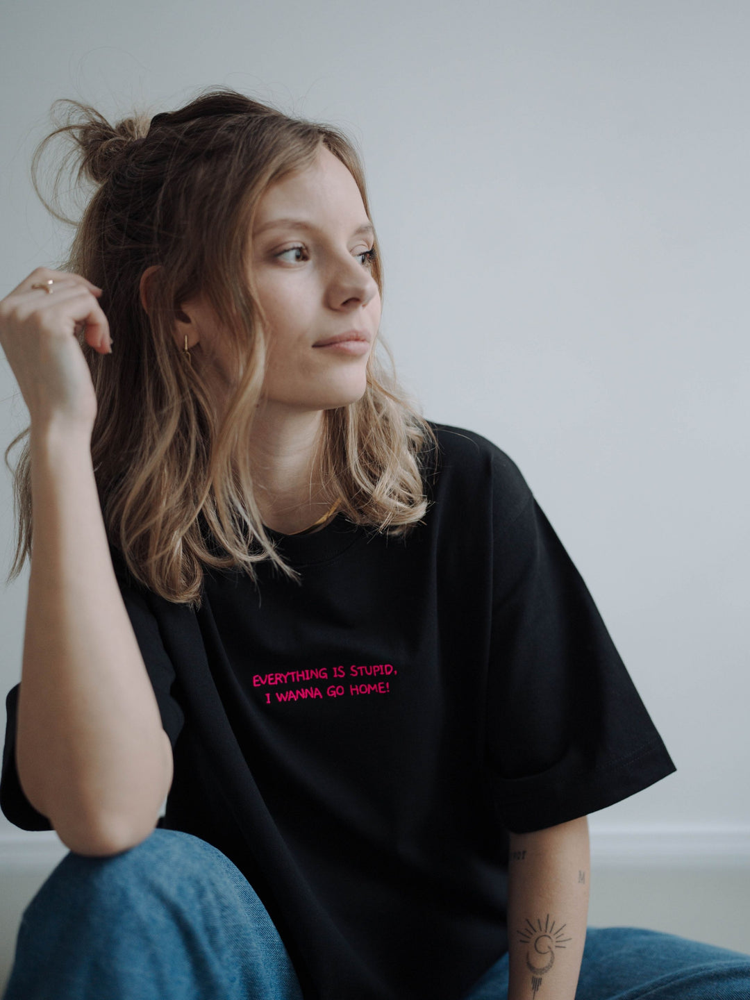 "EVERYTHING IS STUPID, I WANNA GO HOME!" SHIRT NEON EDITION