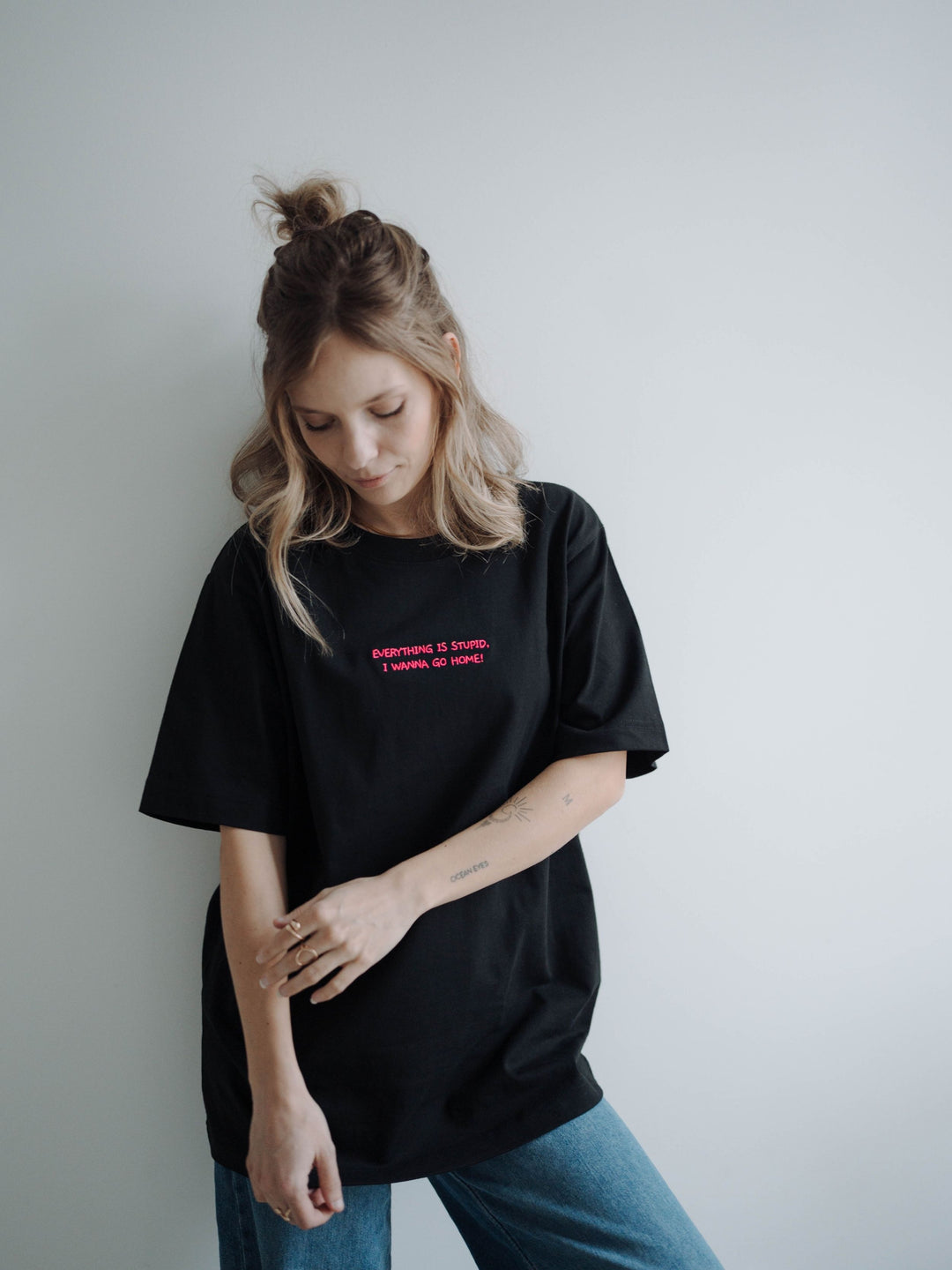 "EVERYTHING IS STUPID, I WANNA GO HOME!" SHIRT NEON EDITION