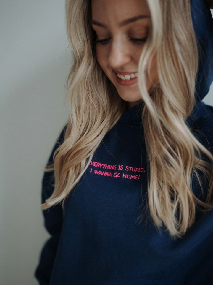 "EVERYTHING IS STUPID" Hoodie Oversized | Neon Edition