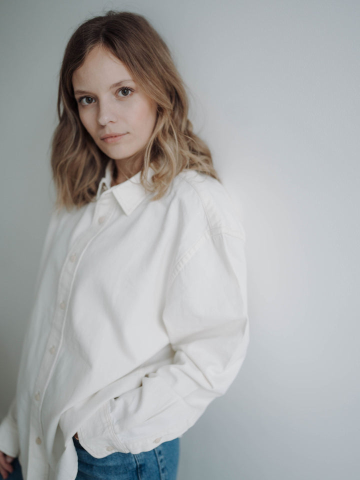 "HAPPY VIBES" RELAXED TWILL HEMD NEON EDITION