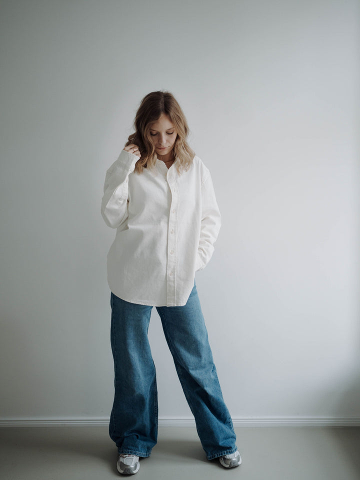 "HAPPY VIBES" RELAXED TWILL HEMD NEON EDITION