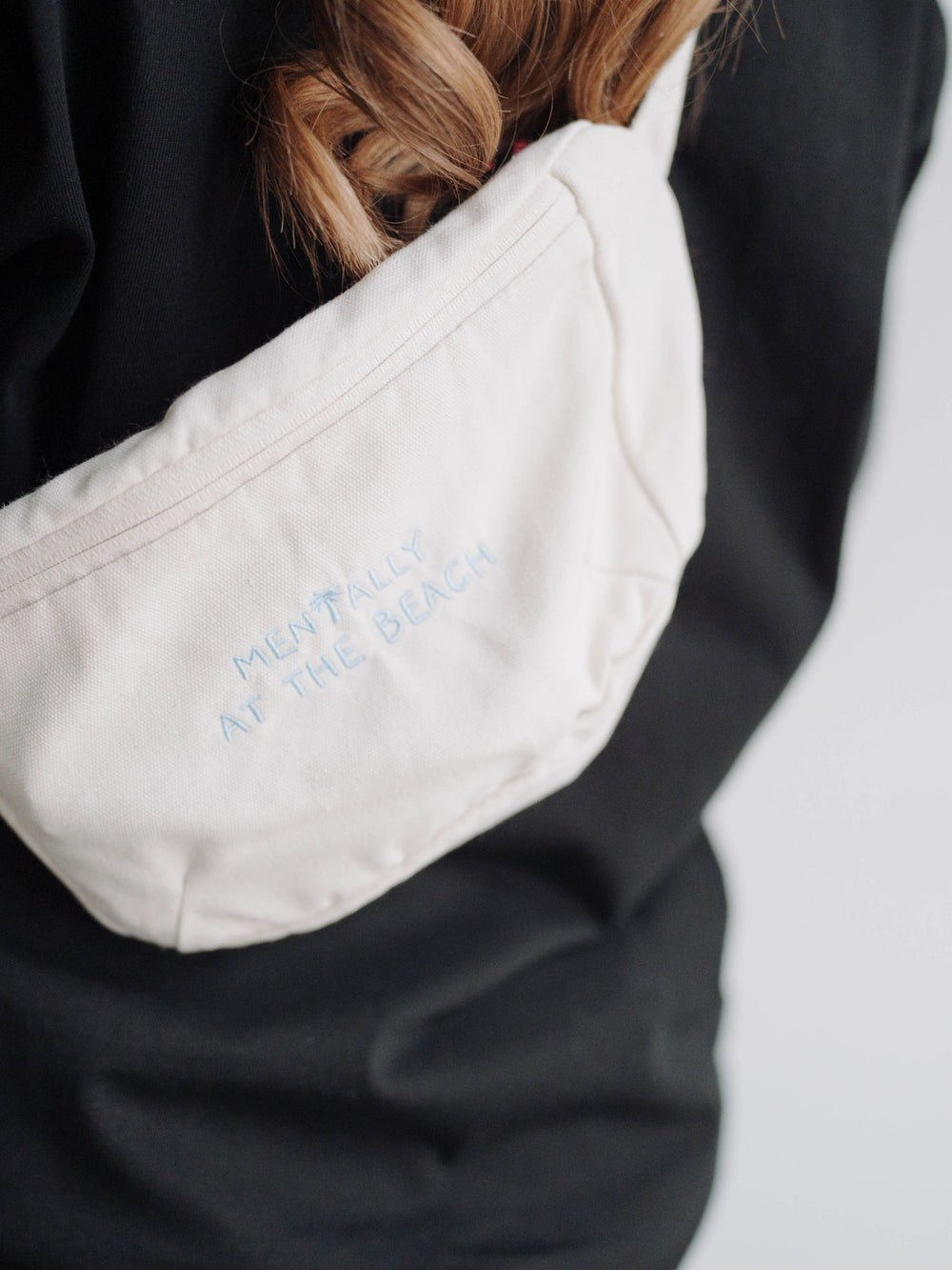 "MENTALLY AT THE BEACH" CANVAS GÜRTELTASCHE