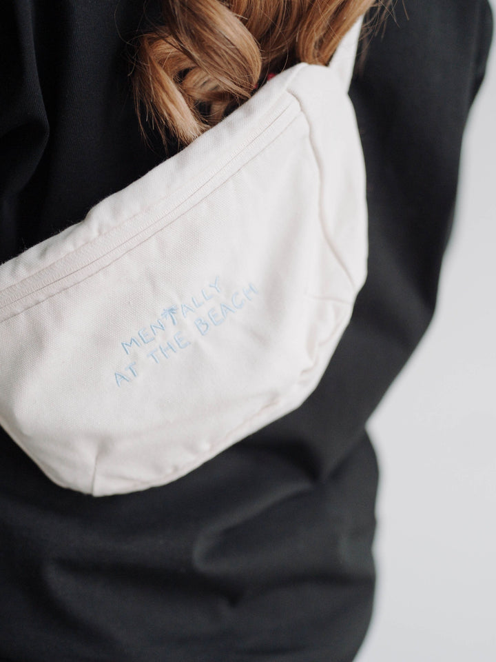 "MENTALLY AT THE BEACH" CANVAS GÜRTELTASCHE