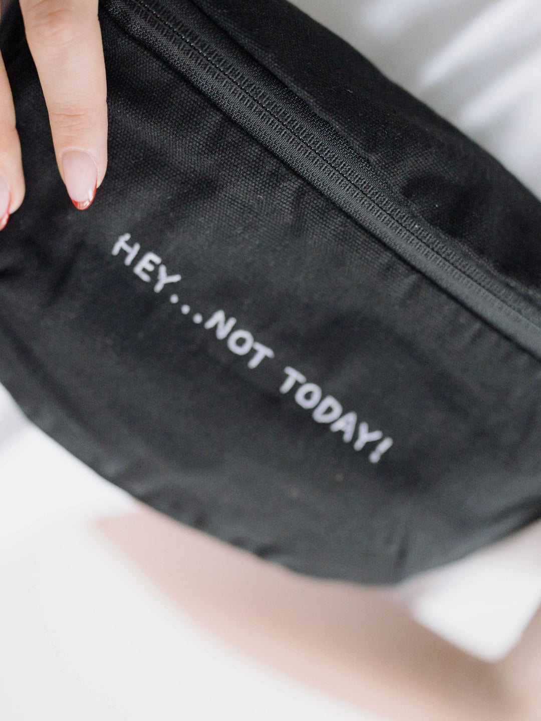 "NOT TODAY" CANVAS GÜRTELTASCHE