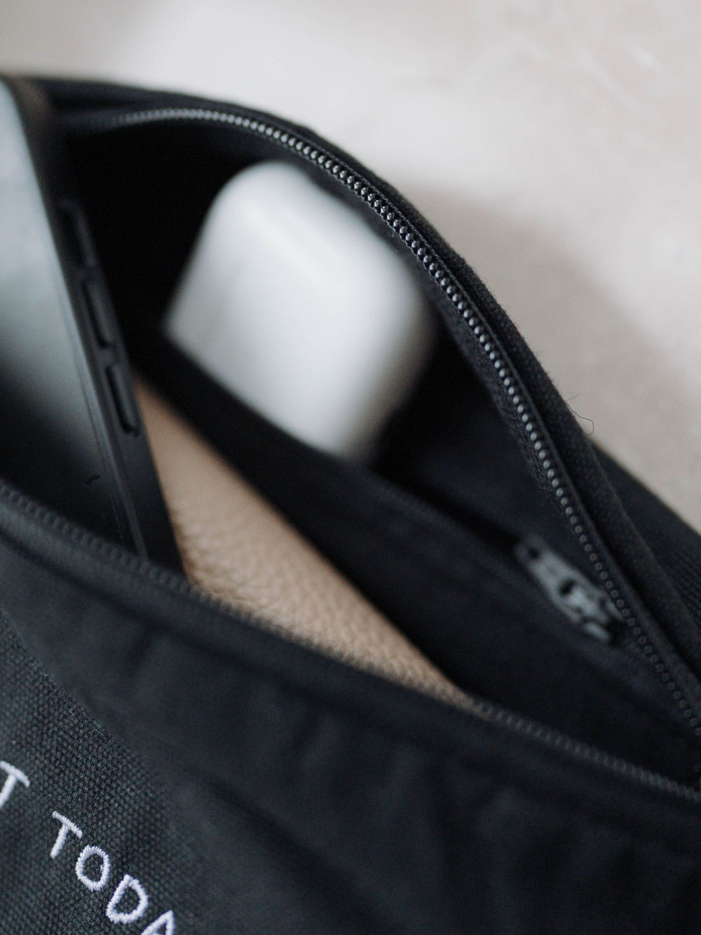 "NOT TODAY" CANVAS GÜRTELTASCHE