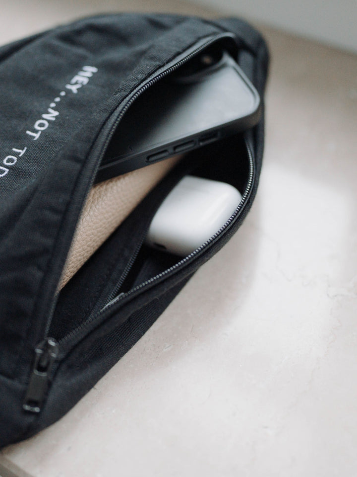 "NOT TODAY" CANVAS GÜRTELTASCHE