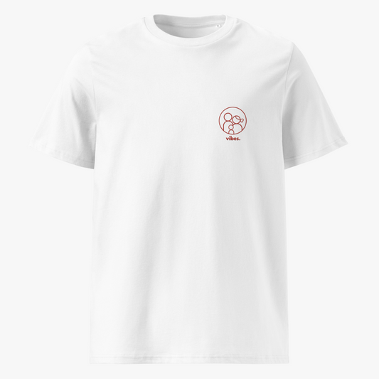 Bio-Baumwoll-T-Shirt "FAMILY VIBES" - 2 Eltern, 1 Kind - | bestickt | unisex