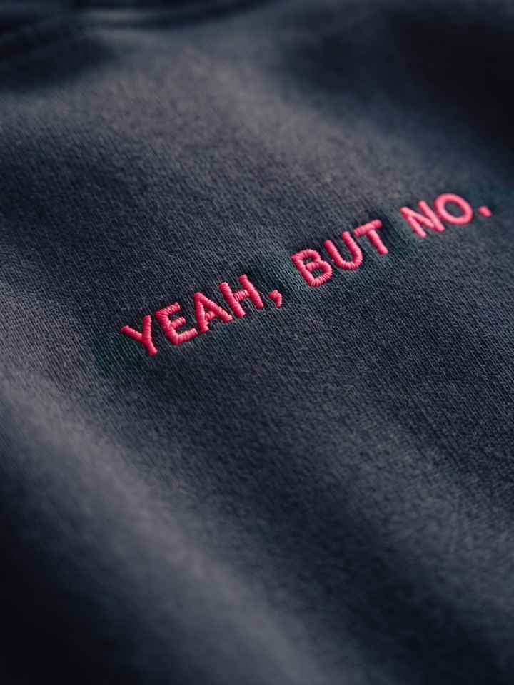 YEAH BUT NO Unisex Oversized Hoodie Neon Edition