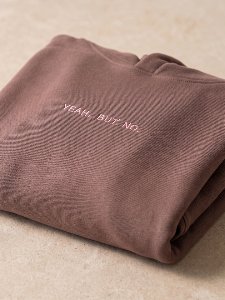 YEAH BUT NO Unisex Oversized Hoodie