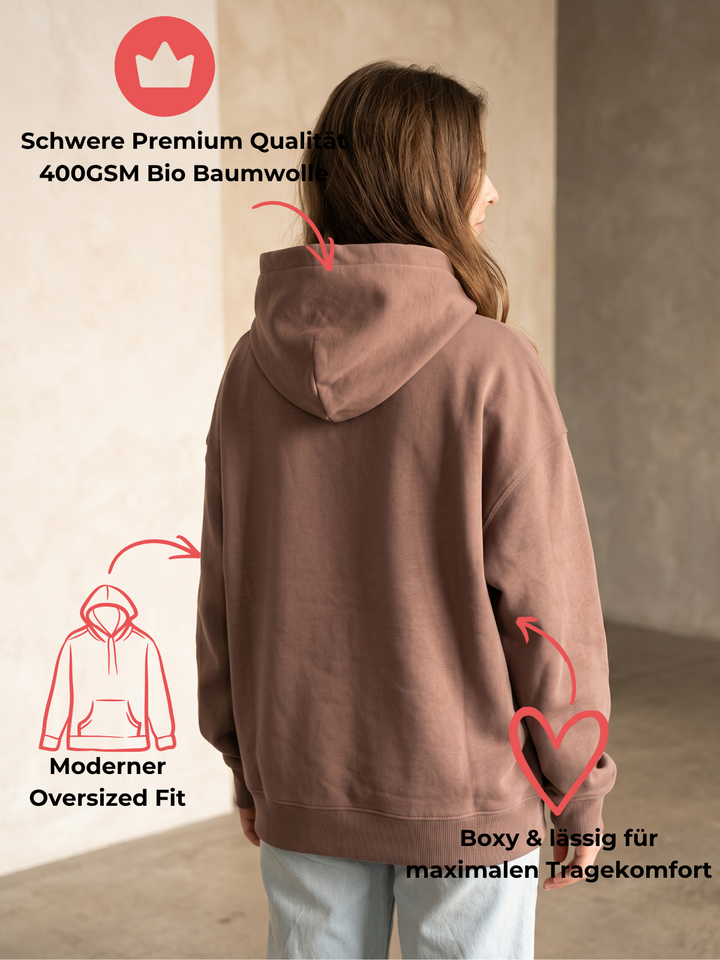 YEAH BUT NO Unisex Oversized Hoodie
