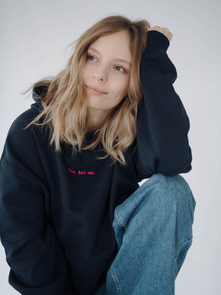 "YEAH BUT NO" Hoodie Oversized | NEON EDITION