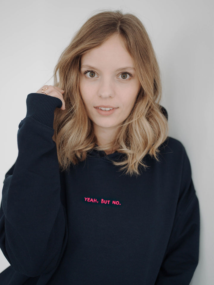 "YEAH BUT NO" Hoodie Oversized | NEON EDITION