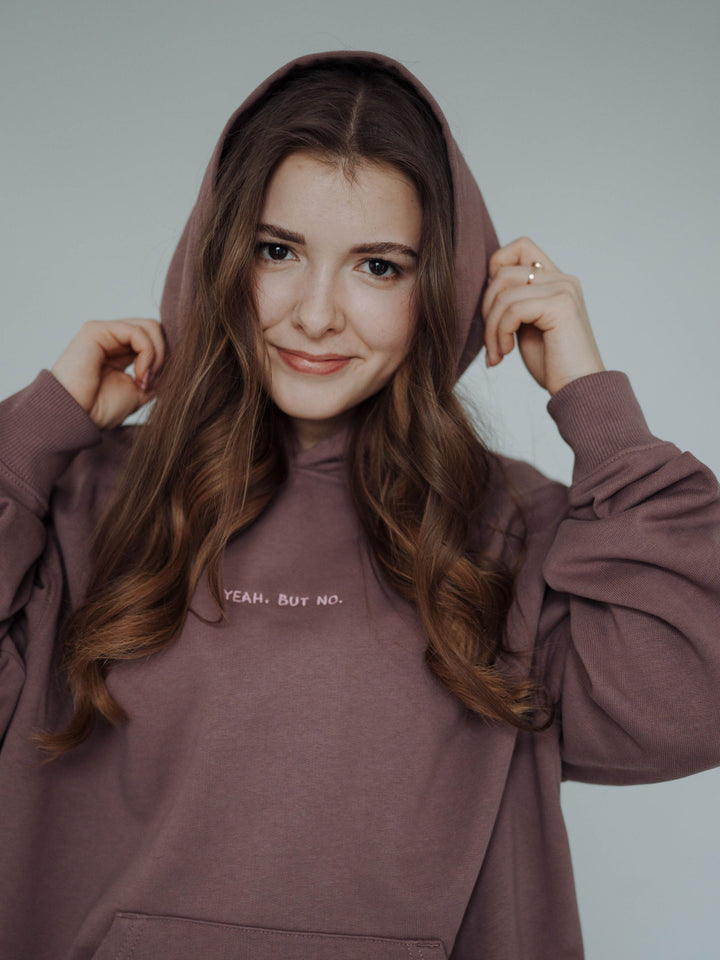 "YEAH BUT NO" Hoodie Oversized | urban edition